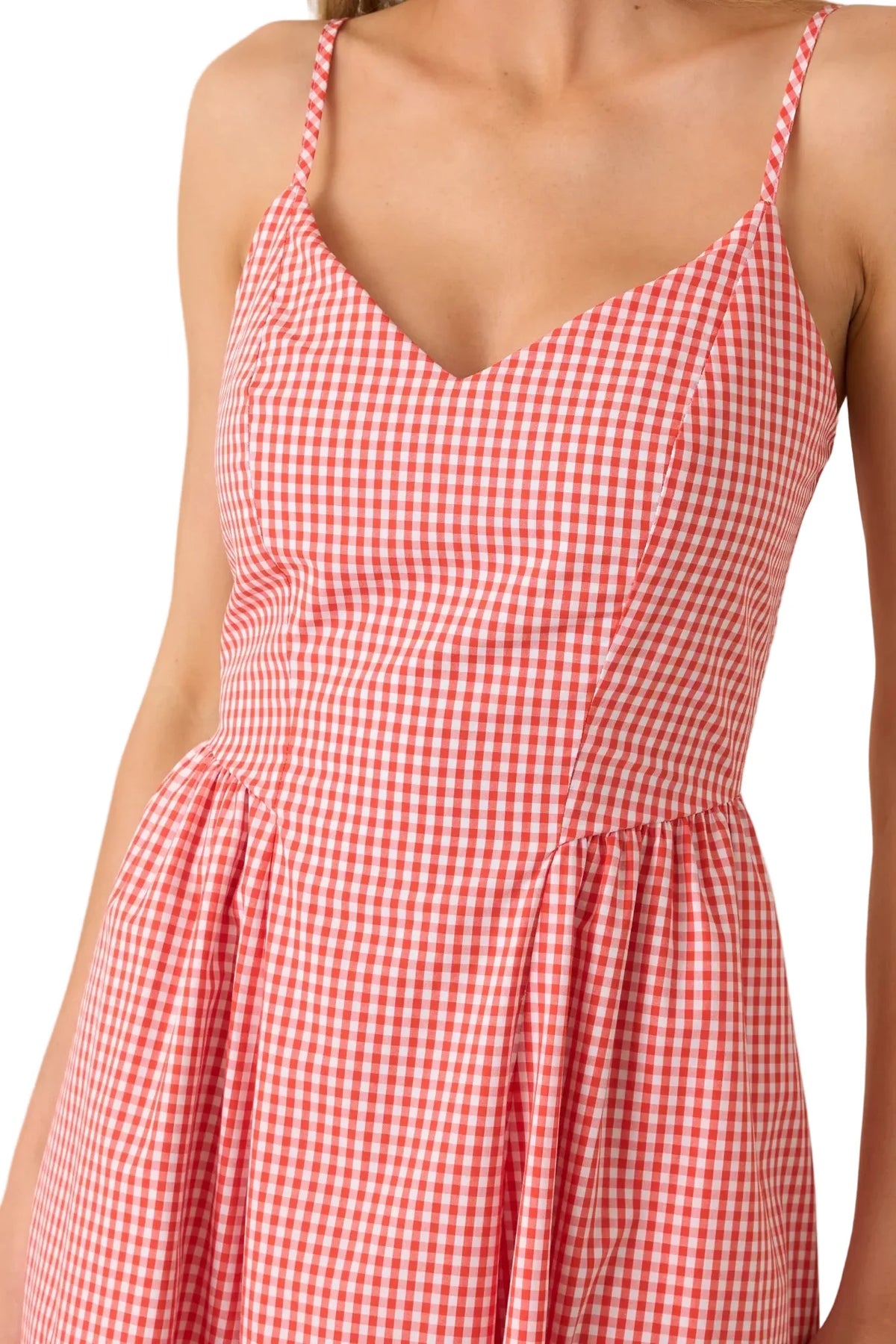 Weekend Coast Gingham Midi Dress