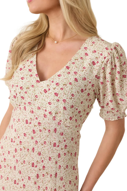 Where We Belong Dusty Pink Floral Maxi Dress
