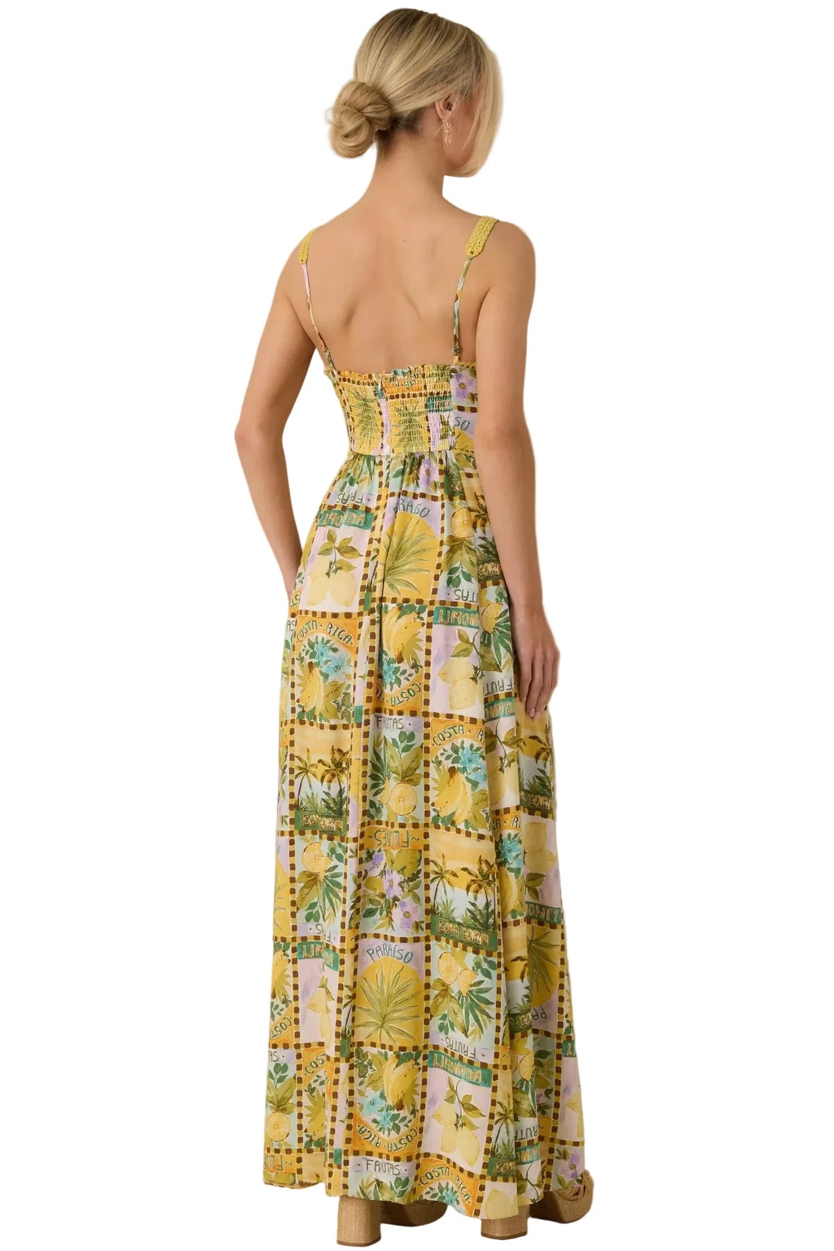 One To Remember Tropical Print Maxi Dress